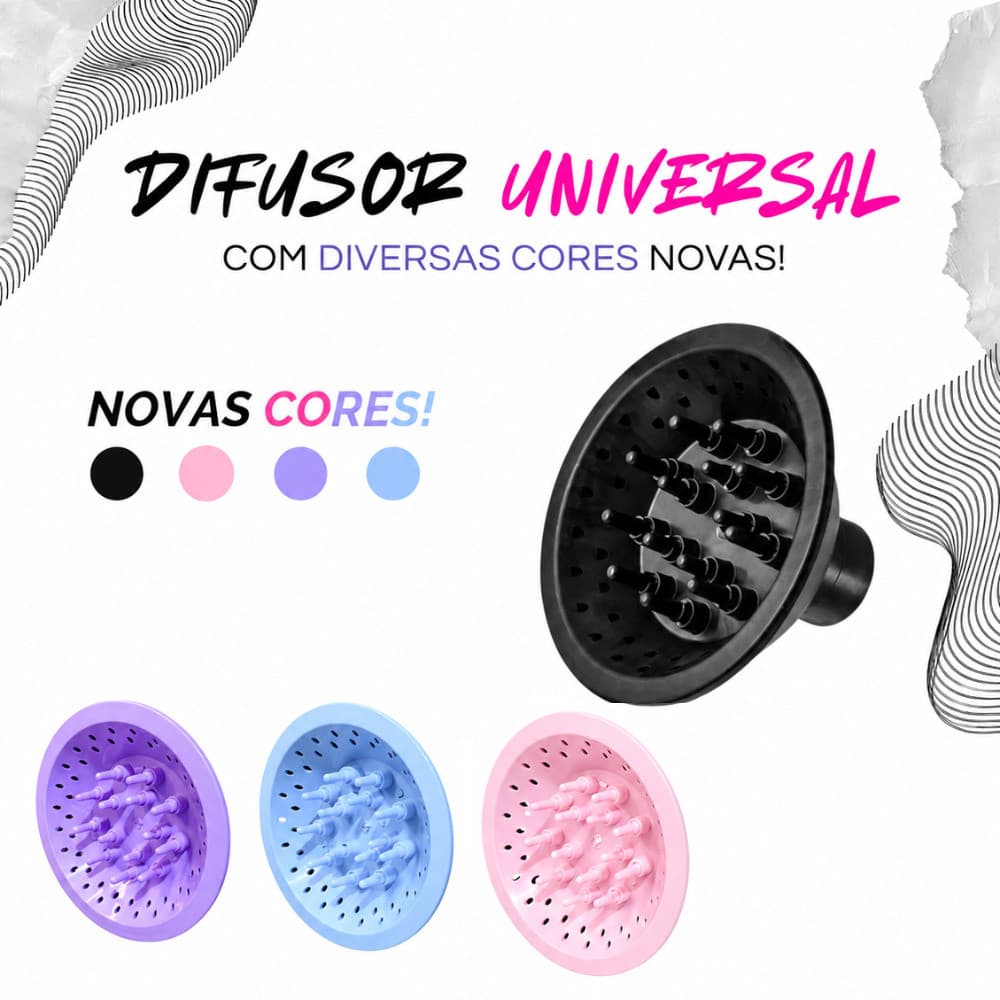 Difusor Cachos Universal Para Secador Taiff Vários Modelos