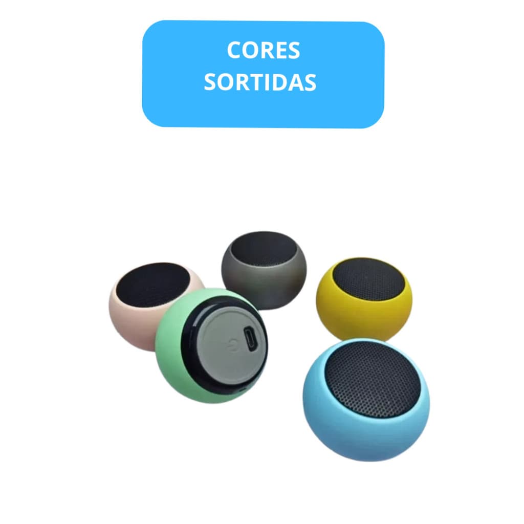Mini Caixa de Som Speaker Wireless 3W FOSCO XLS - ( Cores Sortidas)