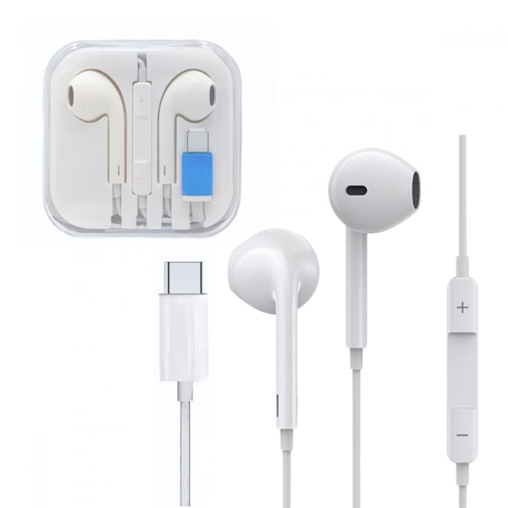 Fone De Ouvido Intra Auricular Com Fio Microfone Controle Volume Conexão TIPO-C Eletromex EL-1414-TY