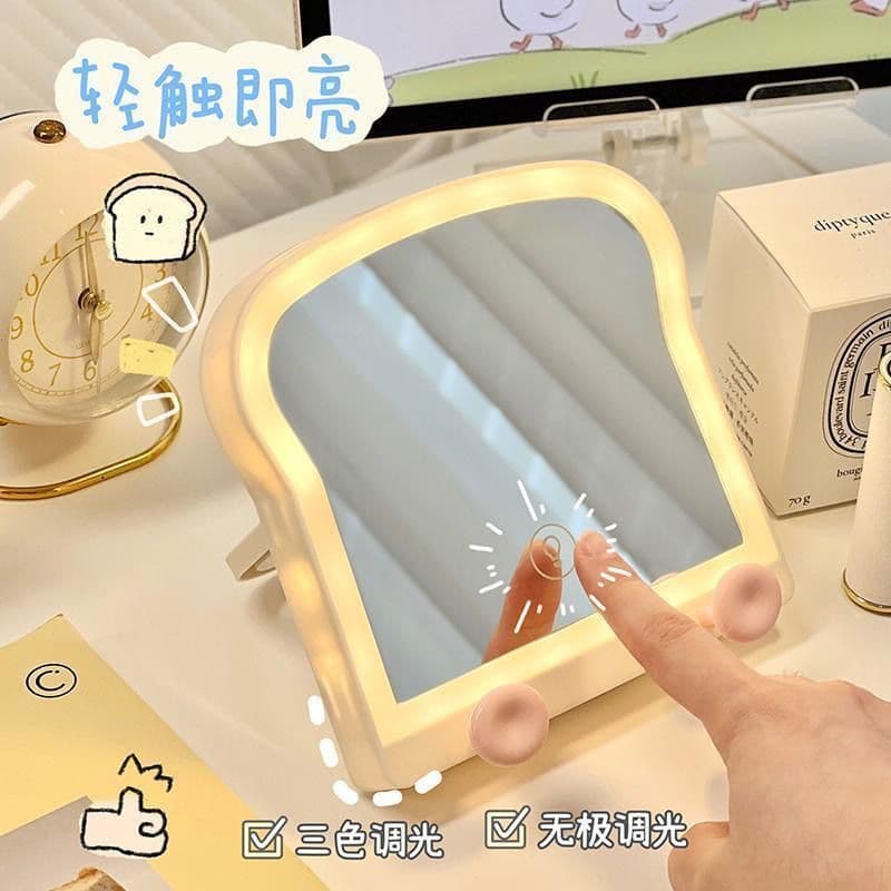 Espelho de maquiagem led, espelho de mesa com luz de preenchimento, led dobrável, espelho de maquiagem doméstico, dormit
