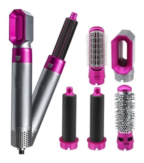 Escova Secadora 5 em 1 com 5 Acessórios 1000W