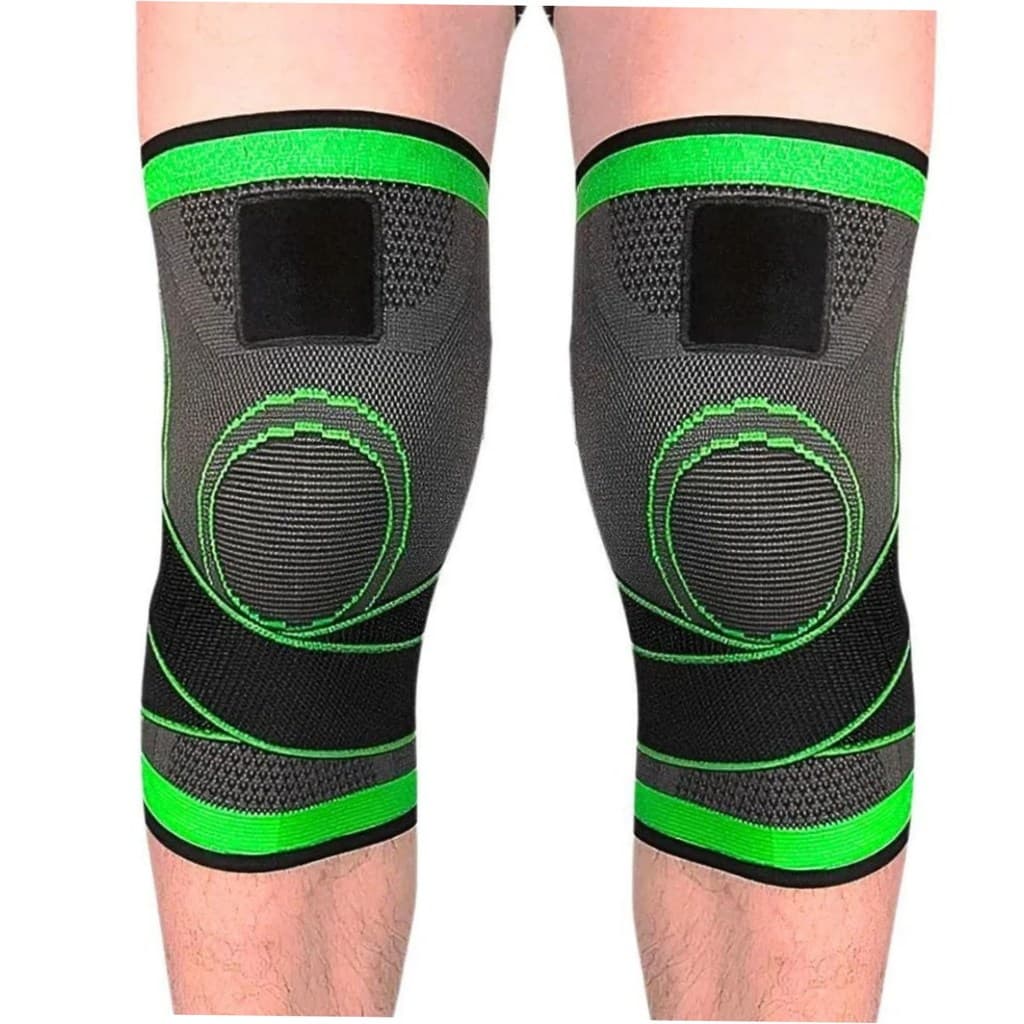 PAR de Joelheira de Compressão Ortopédica Par Esportiva Knee Support Alívio da Dor Corrida Academia MWKS 6906