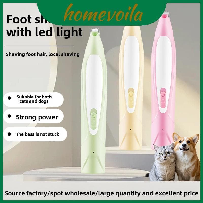 Aparador Elétrico Para Cães Com Luz Led Aparar Pêlos De Patas E