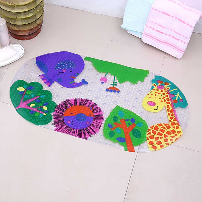 Amoy pedra colorida PVC banheiro tapete antiderrapante tapete de banheiro tapete antiderrapante