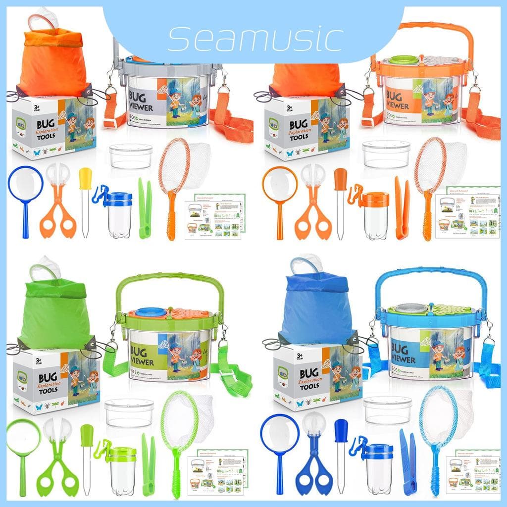 Kit De Apanhador Infantil Science Bug Com Exploração Multicolorida Da Caixa De Observação Para A Natureza