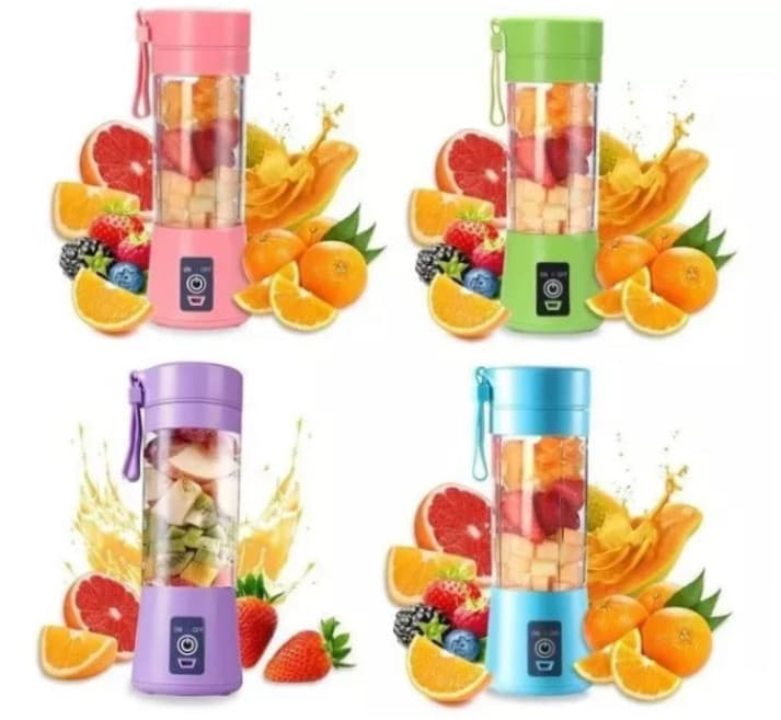 Mini Liquidificador Portátil Recarregável Bivolt - (Cores Sortidas)