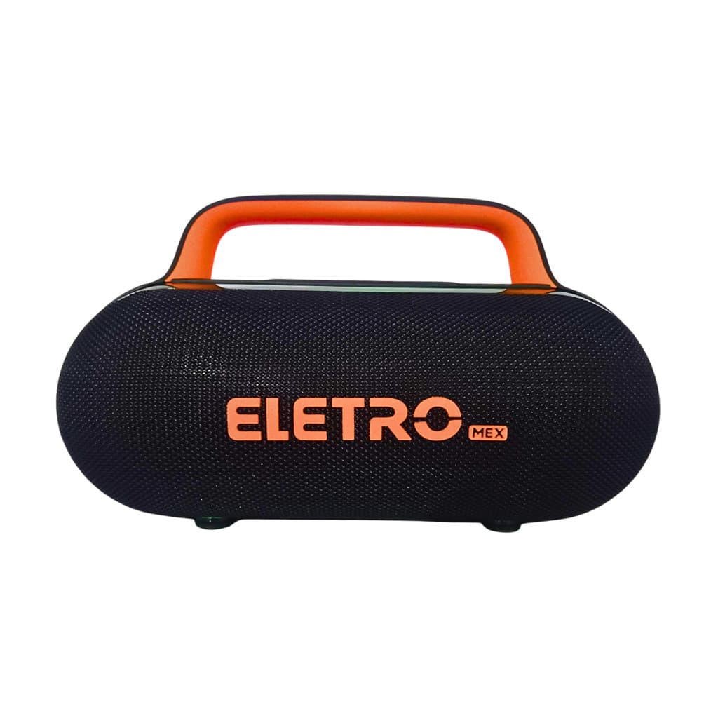 Caixa de Som Bluetooth Portátil LED RGB 80W Eletromex EL-1126