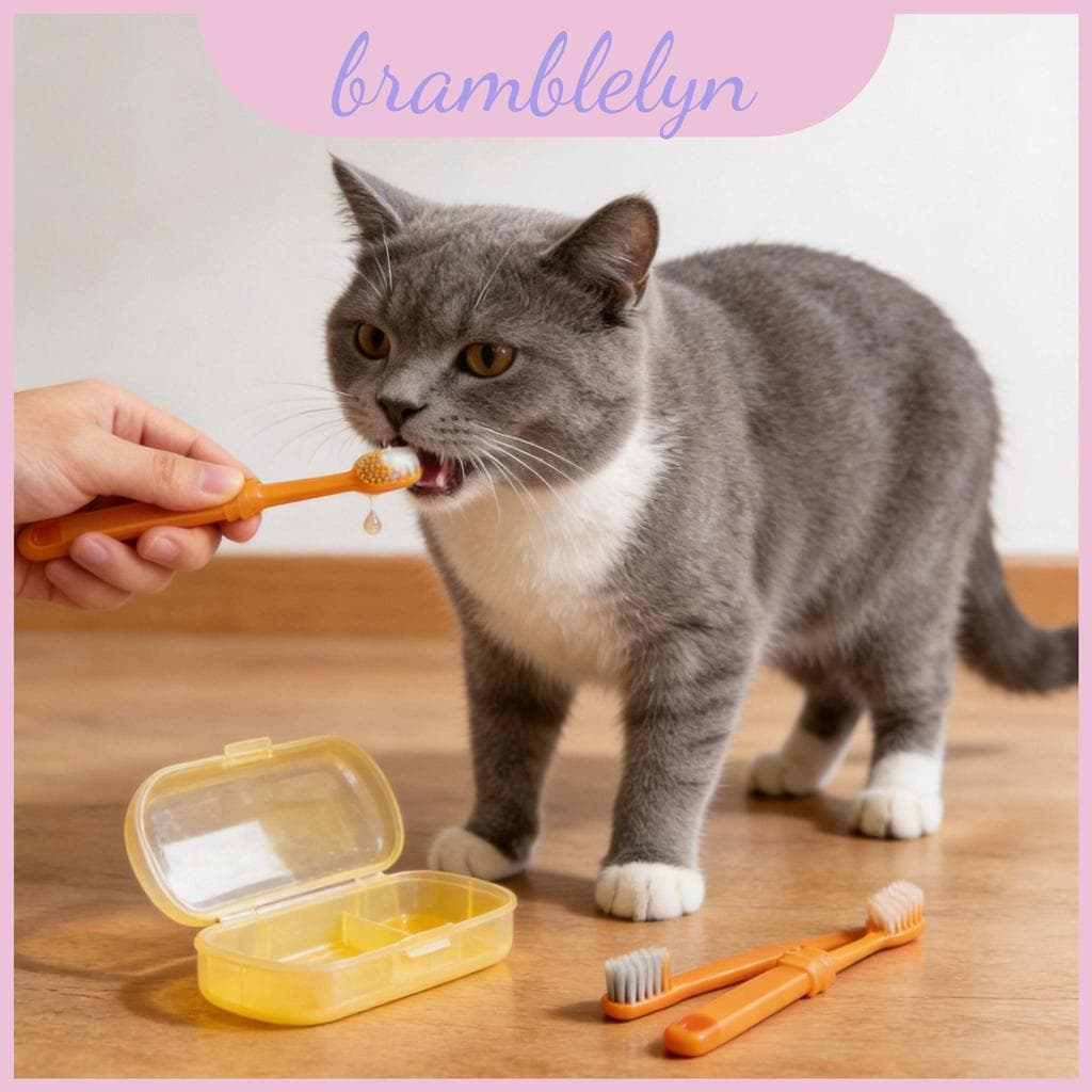Produtos De Higiene Oral Para Animais De Estimação Com Pasta De Dente E Escovas Gatos Cães Pequenos