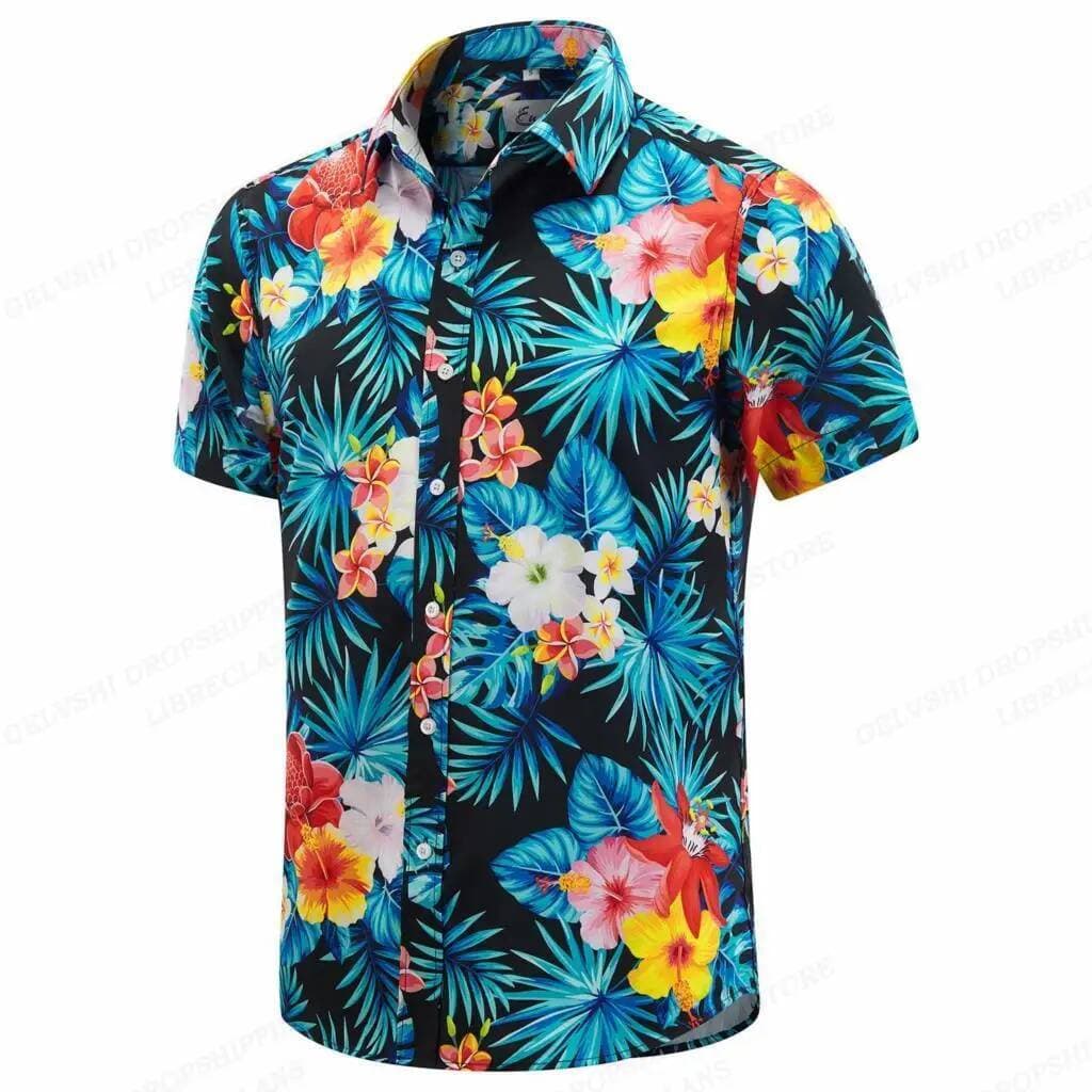 Camisa Havaiana Floral Folha Tropical 3d Impresso Camisas Masculinas Moda Feminina Blusa De Grandes Dimensões Vocação La