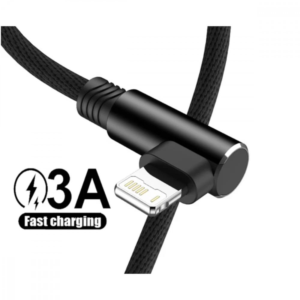 Cabo de dados USB / Lightning Conexão 90º FEITUN Cabo 90º