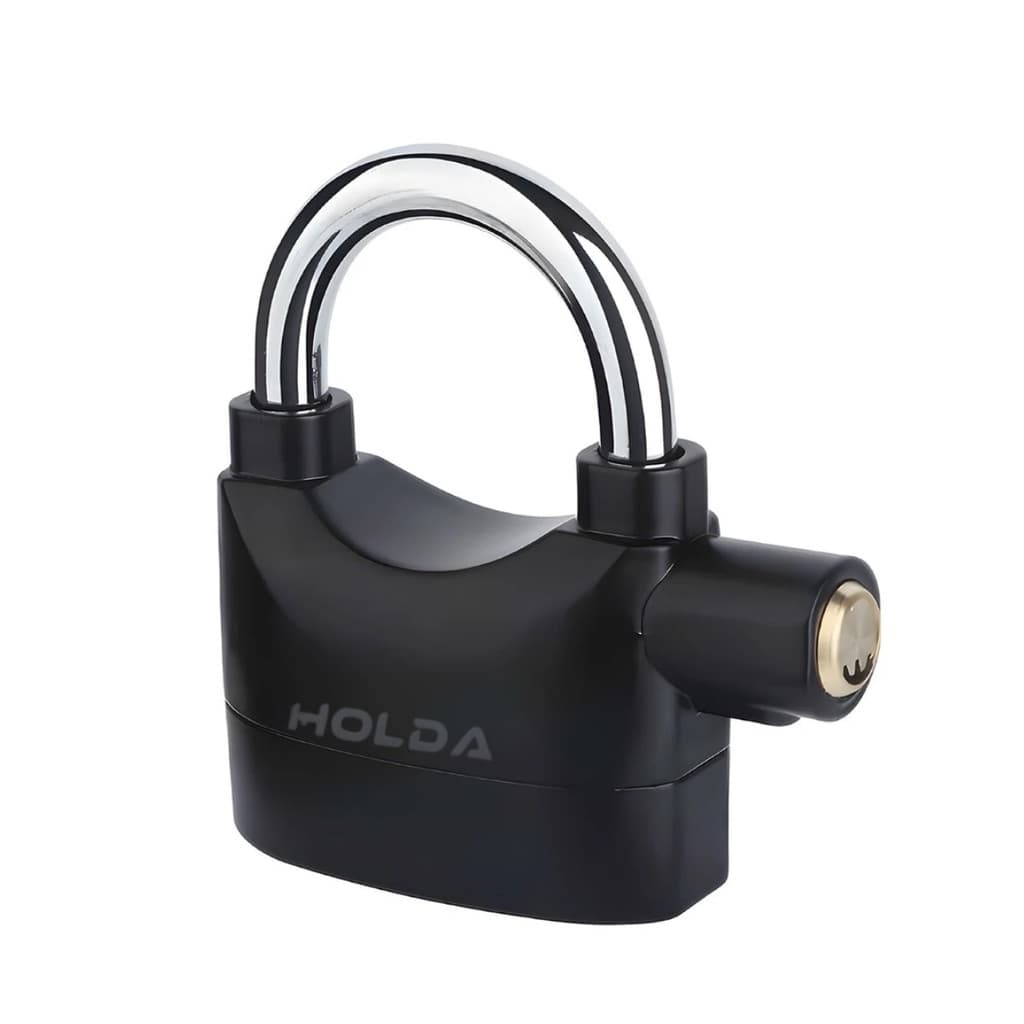 Cadeado com Alarme Anti Furto 110dba Bike Moto Prova Dágua Holda H3000