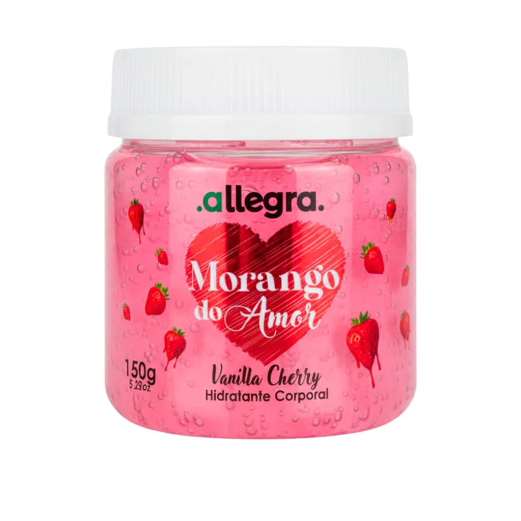 Creme Hidratante Corporal Allegra Morango do Amor Vanilla Cherry 150g Cod.90502