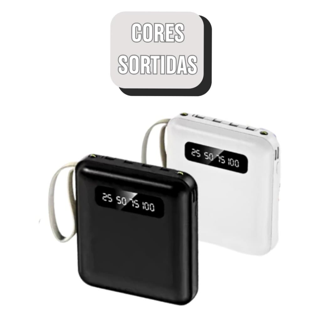 Carregador Portátil Power Bank 10000mAh Portátil com Tela