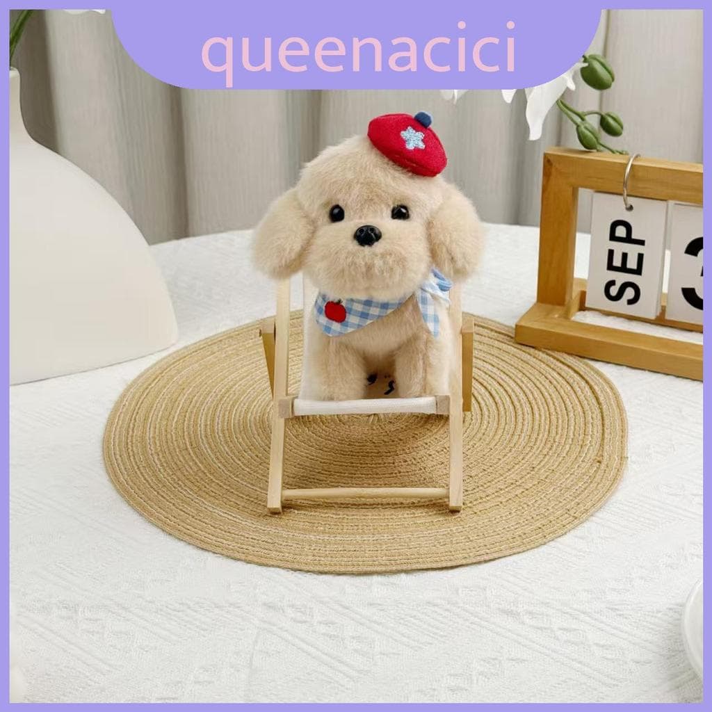 Boneca De Pelúcia Fofa De Cachorro Com Material De Poliéster Para Decoração De Quarto E Escritório