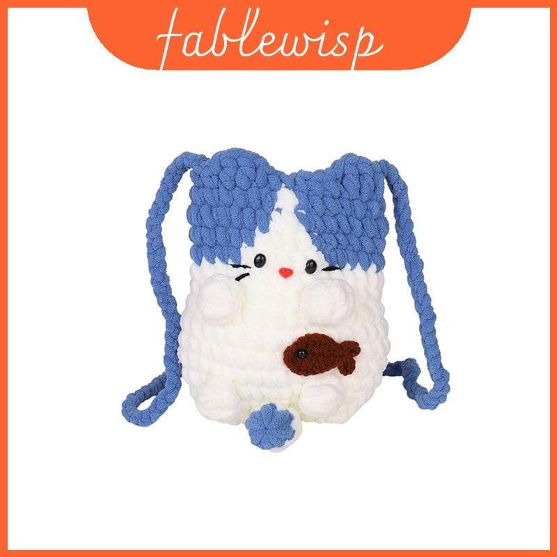 Bolsa De Ombro Fofa De Fio Para Gato Com Formato De Balde De Água Estilo Infantil E Moderno