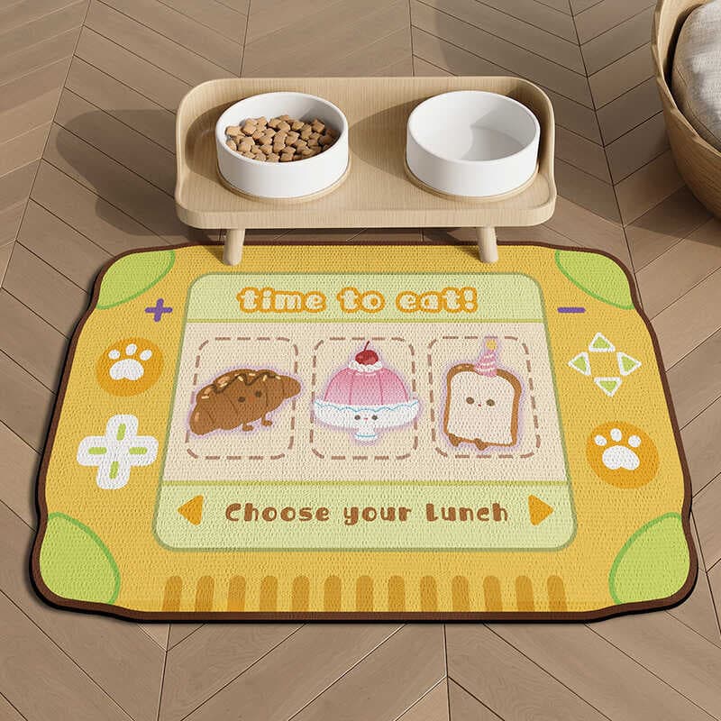 Bonito dos desenhos animados em forma especial Pet especial Placemat caixa de areia do gato fácil de cuidar esteira fort