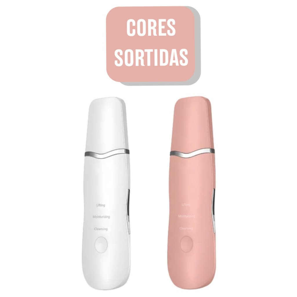 Peeling Ultrassônico Facial Limpeza Profunda Esfoliante Removedor Cravos - (Cores Sortidas) - AJ-F18