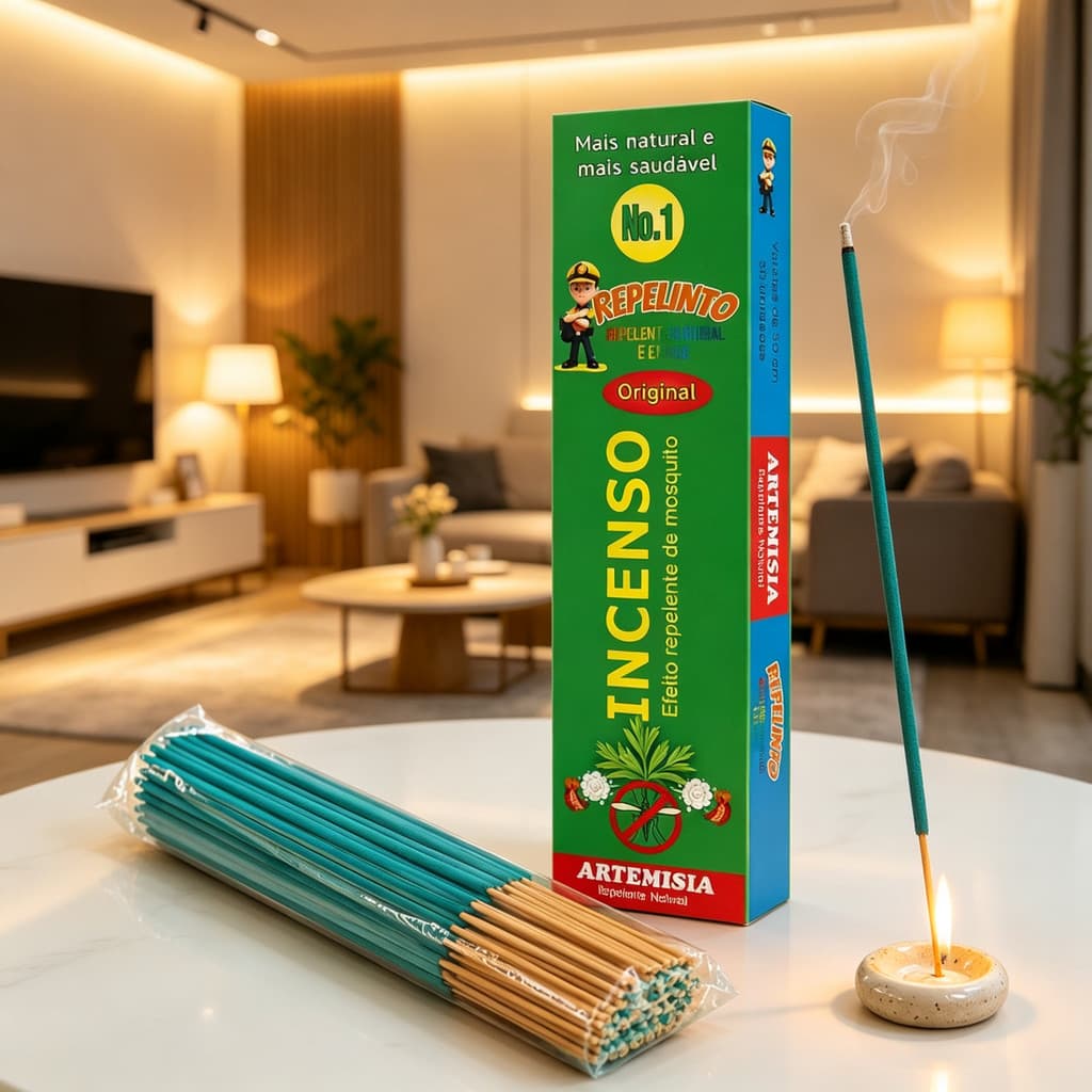 Repelente de Mosquitos Artemísia – Incenso em Varetas para Varanda, Quintal e Jardim RL9901