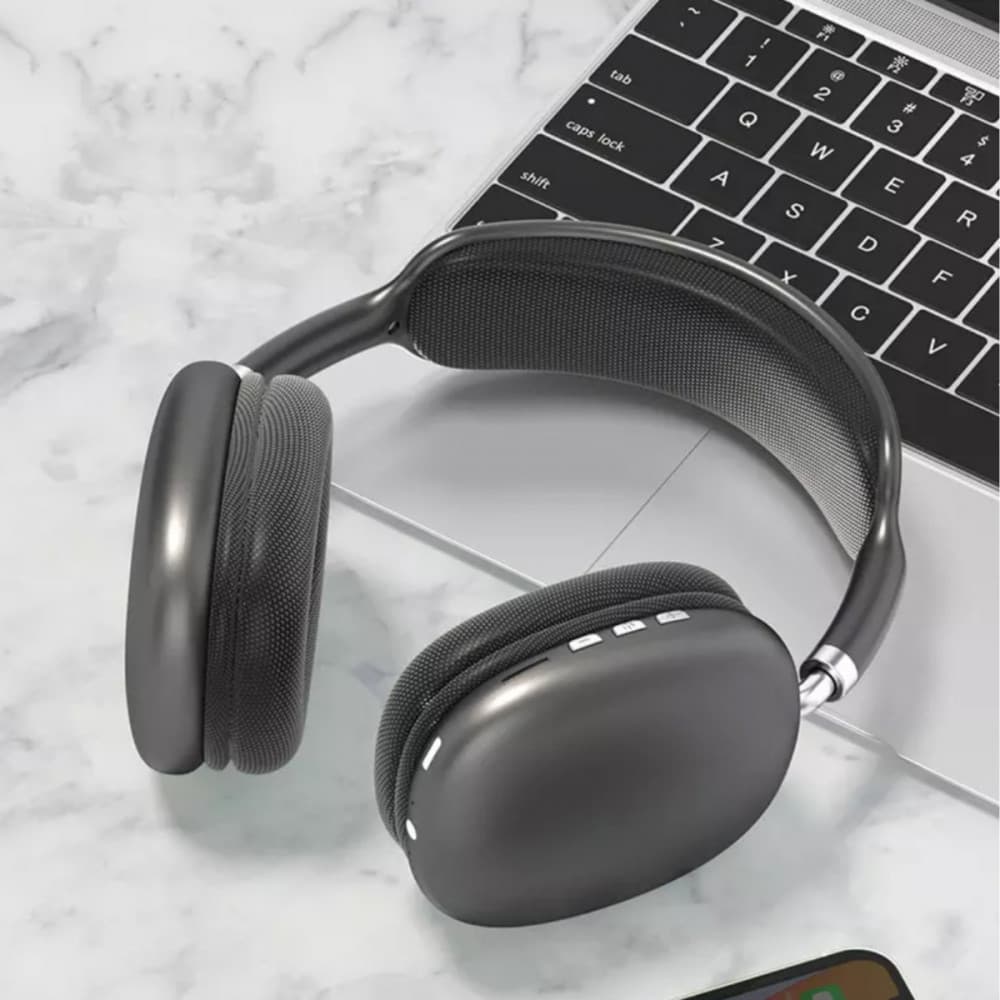 Fone de Ouvido Headphone Bluetooth Sem Fio Wireless Rohs  P9 BLACK