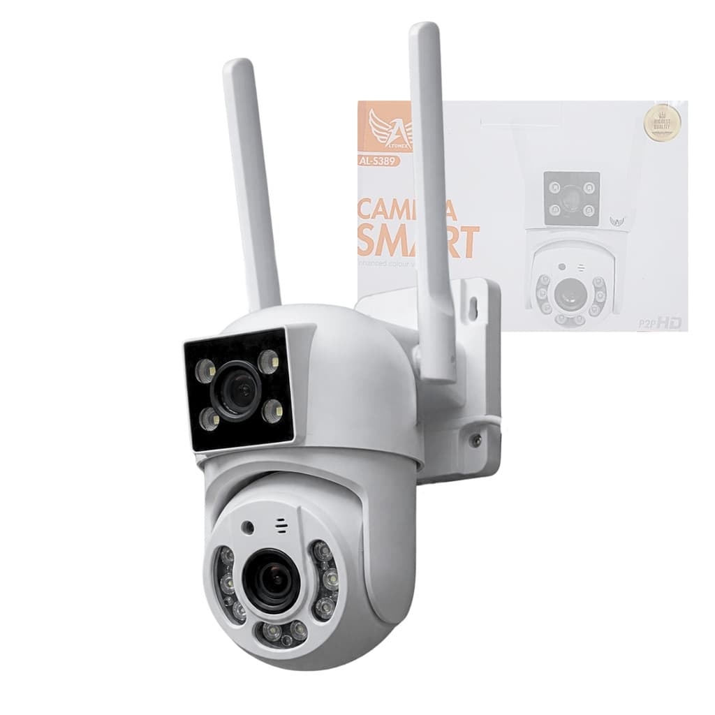 Câmera de Segurança Duas Lentes e Duas Antenas Alta Performance Altomex AL-S389