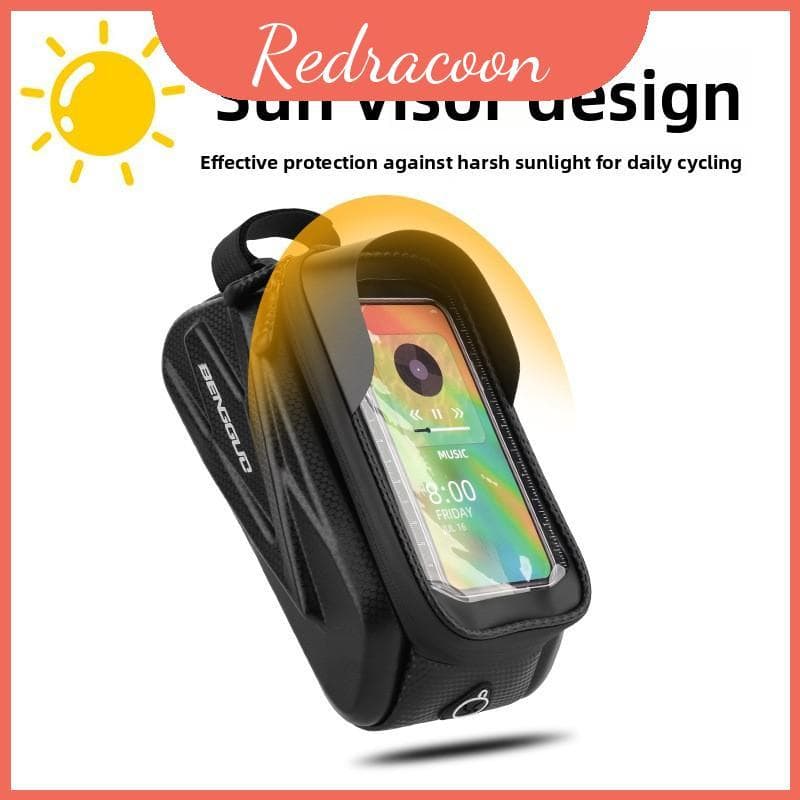 Bolsa De Telefone Para Mountain Bike Com Textura De Carbono Pu E Entusiastas De Armazenamento Ciclismo