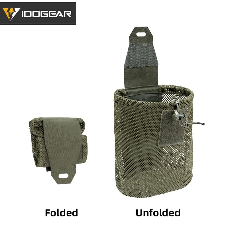 IDOGEAR Tactic DumpPouch Roll-Up Dobrável Malha Bolso Bolsa De Reciclagem Tática 3595