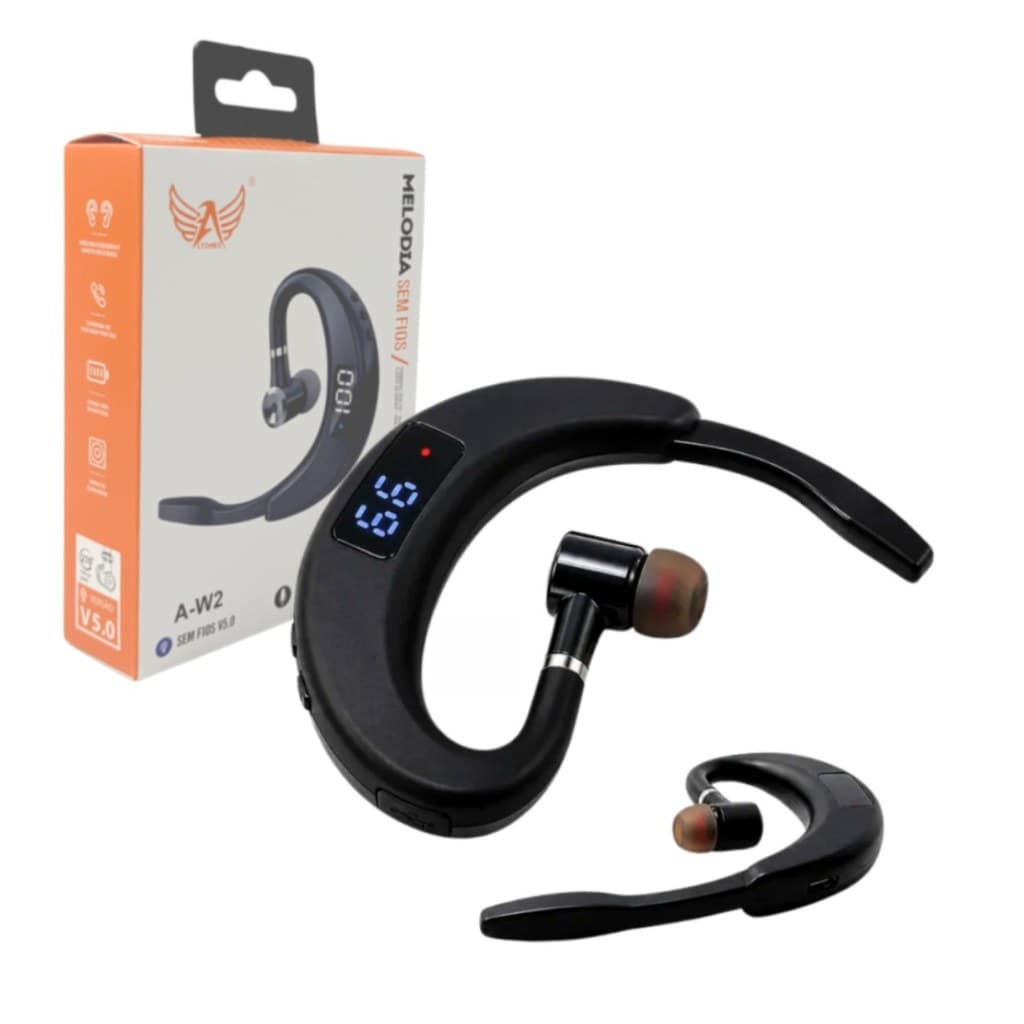 Fone de Ouvido Bluetooth Bidirecional com Microfone A-W2