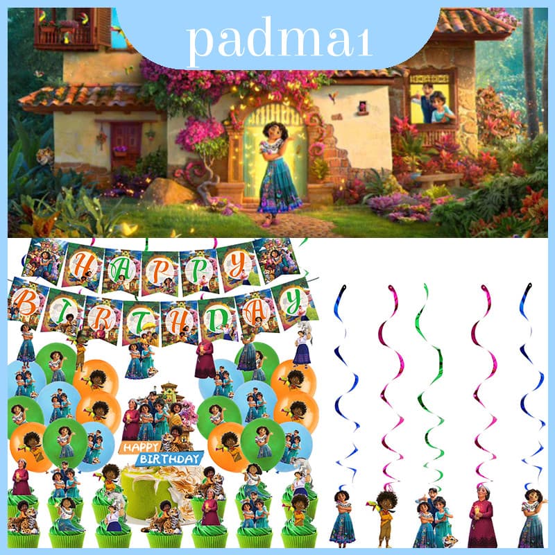 Conjunto De Decorações Vibrantes Encanto Para Festa-Faça O Aniversário Do Seu Filho Memorável !