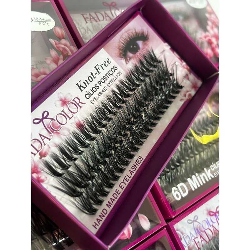 Cilios Fada Color MIX curvatura L Efeito Fox - 20, 30, 40,50 e 60 PELOS