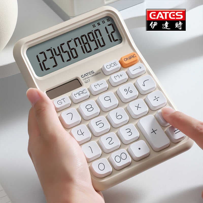 EATES/EATES Calculadora Solar Escritório Contabilidade Financeira Computador de Estudante de Negócios Dedicado