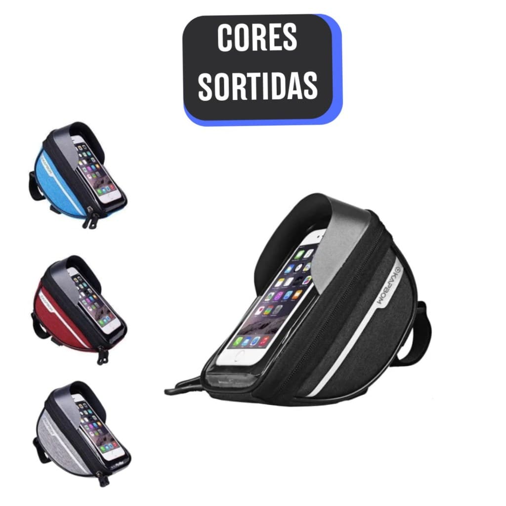 Bolsa Guidão Bike Impermeável Suporte Celular Universal