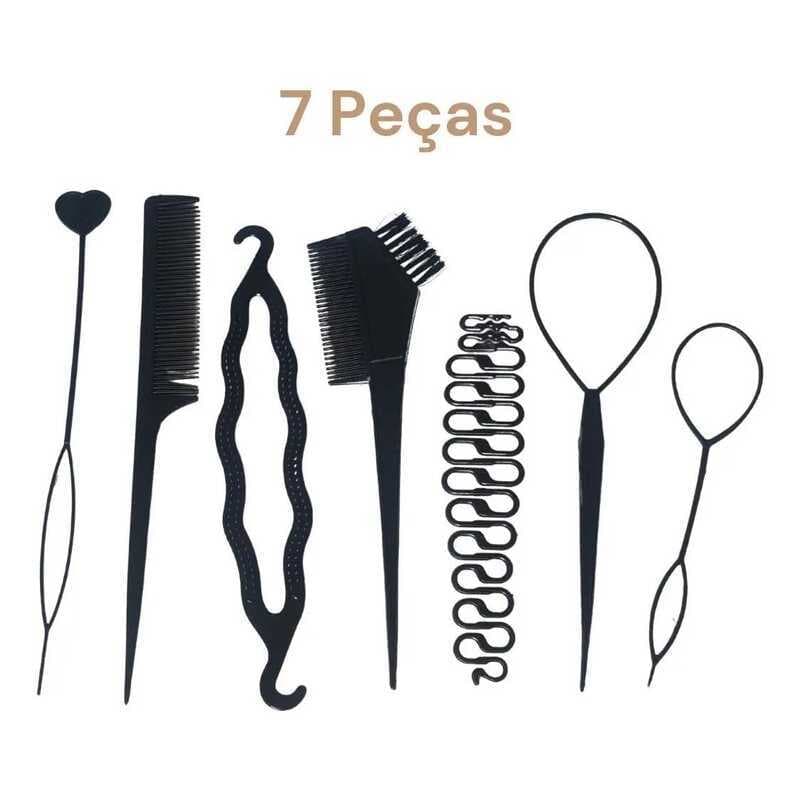 Kit Trança E Coque Fácil Para Todos Tipos De Cabelo