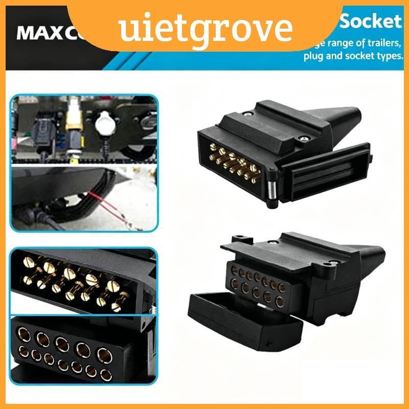 Conector Elétrico Rv Do Reboque De 12 Pinos Com Desempenho Confiável Para Viagens De Acampamento E Estrada