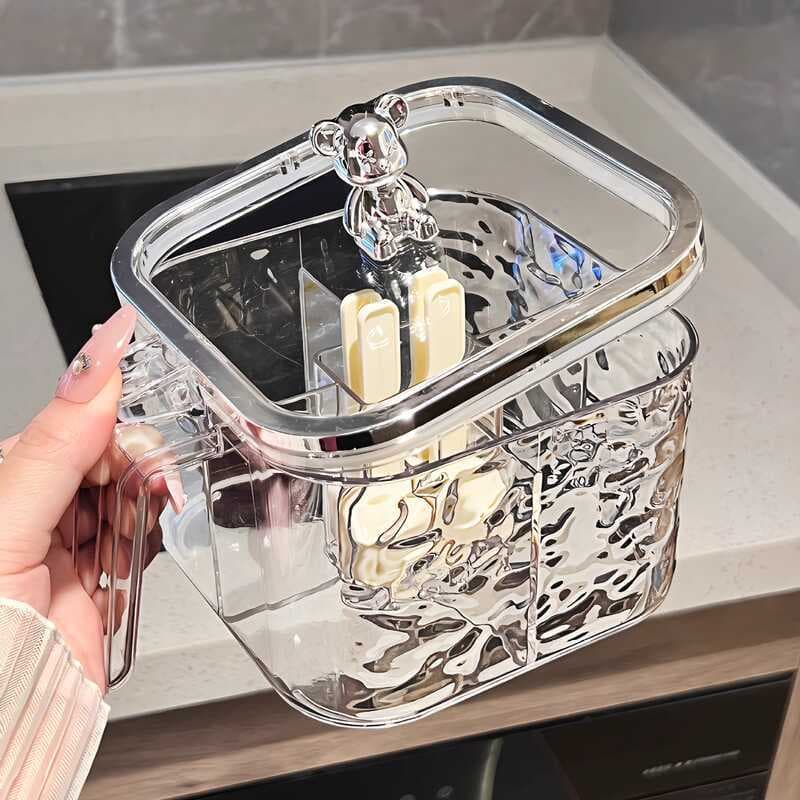 Caixa de tempero cozinha doméstica tempero Jar combinação conjunto tudo-em-um Multi-grade sal MSG pimenta armazenamento