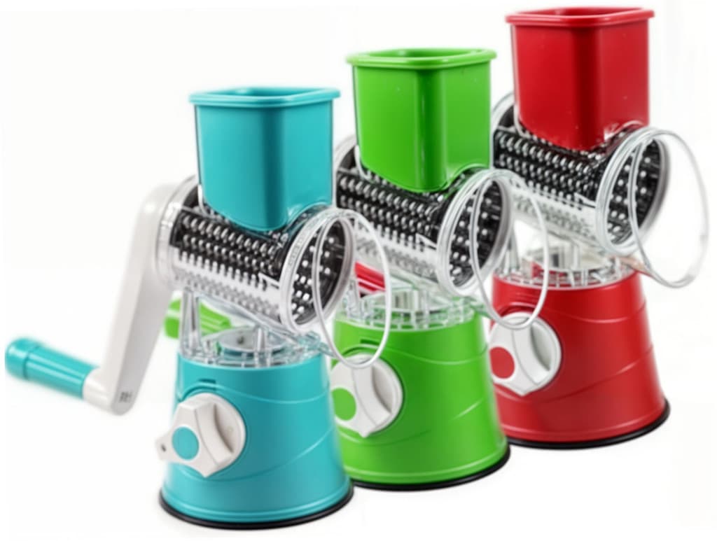 FATIADOR Manual de Legumes Giratório Multiuso Inox 3 em 1