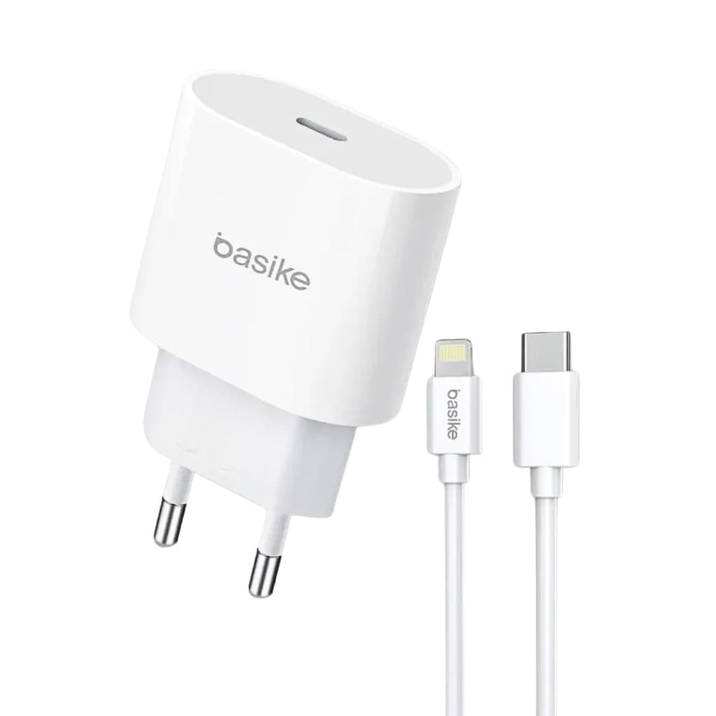 Carregador Completo Turbo PD 20W Conexão Lightning / TIPO-C Basike BA-CAR112