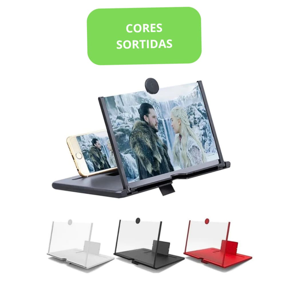 Lupa Ampliadora Tela 10" para Celular e Tablet HD