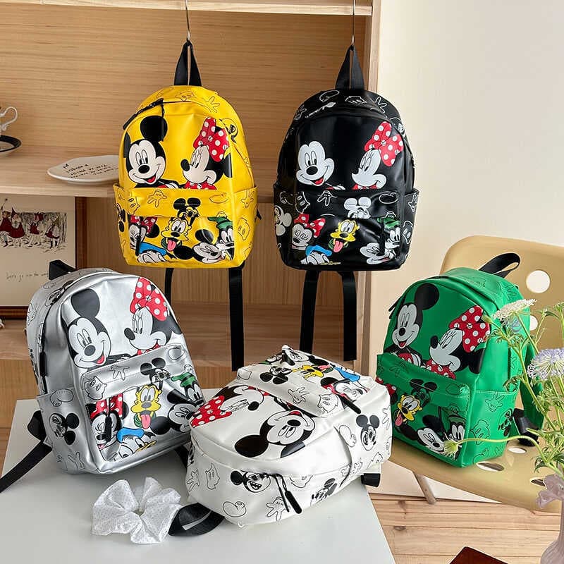 Bonito dos desenhos animados Mickey mochila grande capacidade moda saco de viagem jardim de infância estudante saco de e