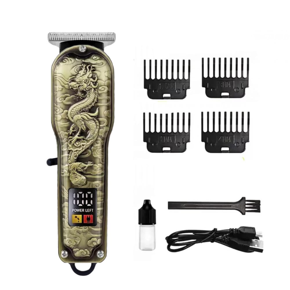 Máquina Aparador de Pêlo Cabelo Barba Profissional Com Display Digital DRAGÃO Altomex AL-2927