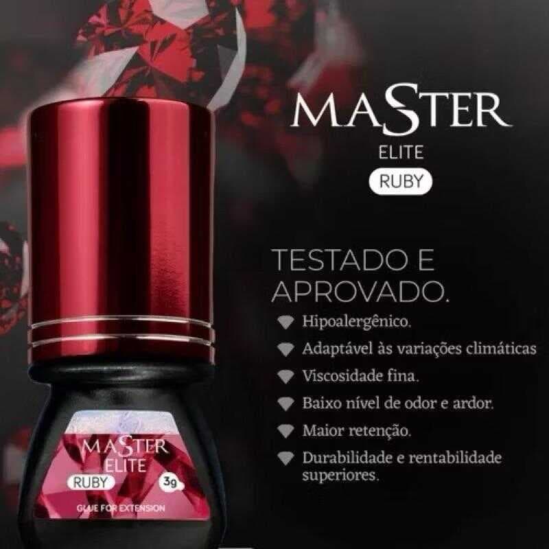 Cola Elite Master Hs Ruby Para Alongamento De Cílios 3ml ORIGINAL