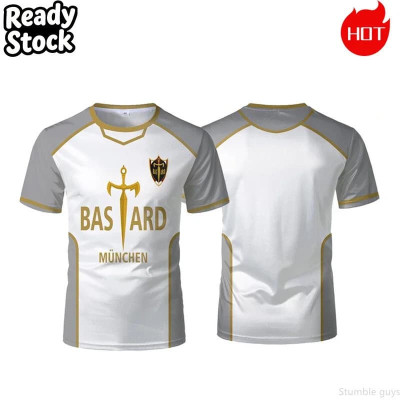 Azul Armário Quarto Tripulação Pescoço Alternativo Roupas Masculinas Mulher Manga Curta Futebol 3D Tshirt Harajuku Cospl