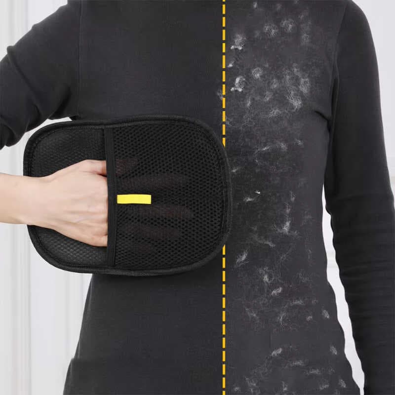 Luva Escova Tira Pelos Cães e Gatos Reutilizável Lavável Remove Pelos de Roupa Sofá