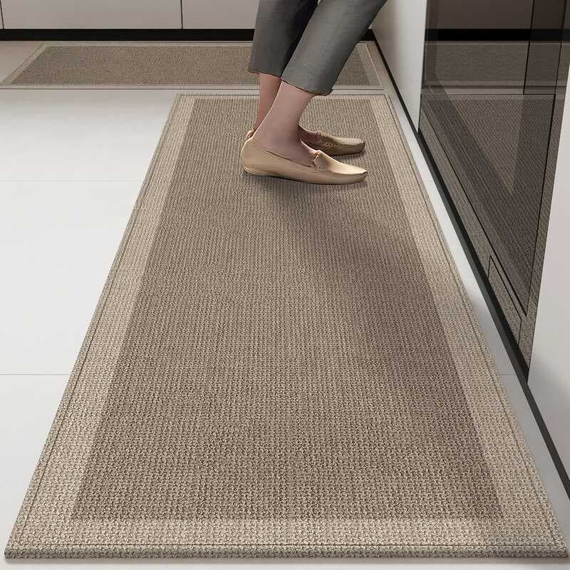 Moderno simples tapete de cozinha doméstico conjunto de duas peças absorvente de água resistente ao desgaste tapete anti