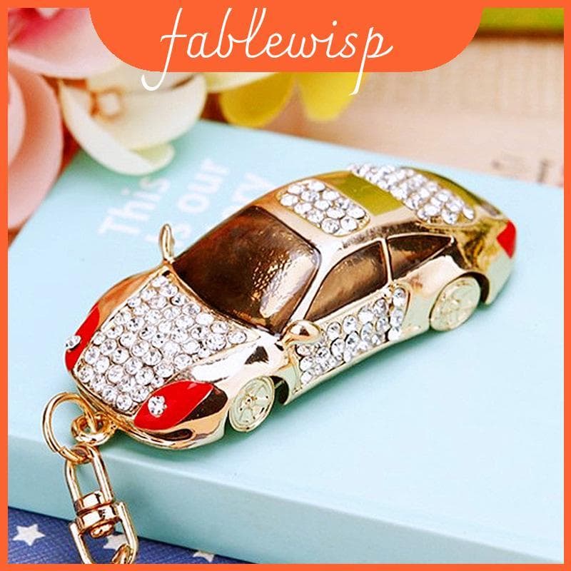 Lindo Chaveiro De Carro Com Strass Incrustado Elegante Liga De Zinco Celebração Perfeita Para Qualquer