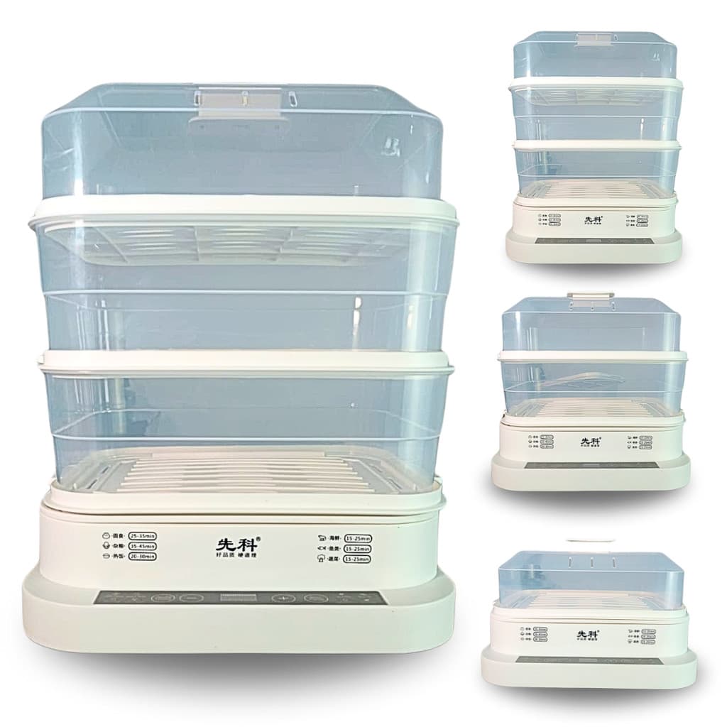 Panela Elétrica Vaporizadora de Alimentos Multifuncional 3 Andares RE31 800W