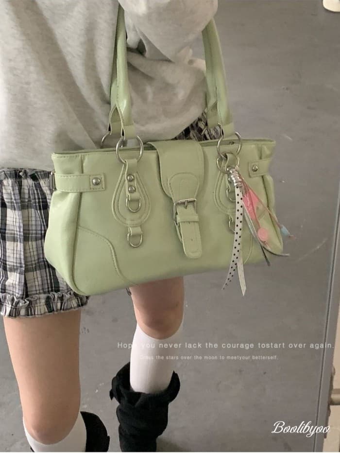 Boolibyoo Commuter Bolsa de Grande Capacidade Feminina 2026 Novo Estilo Bolsa de Um Ombro nas Axilas Bolsa Mensageiro Bo