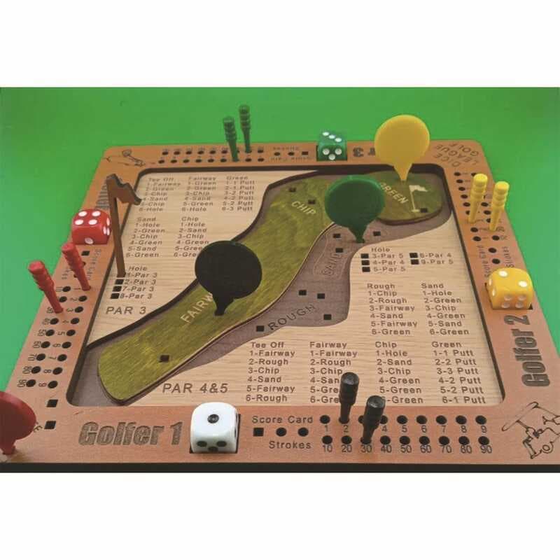 Jogo de tabuleiro de dados, jogo de tabuleiro de madeira, jogo divertido para a família, ornamentos de artesanato em mad