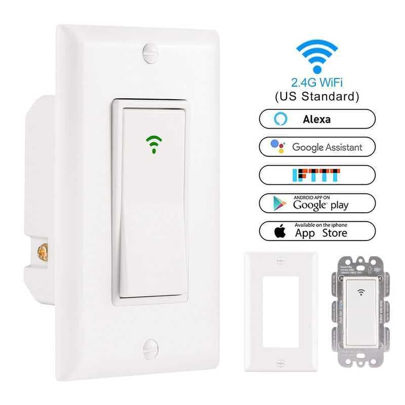 Interruptor de controle remoto inteligente WIFI padrão americano interruptor inteligente interruptor padrão americano in