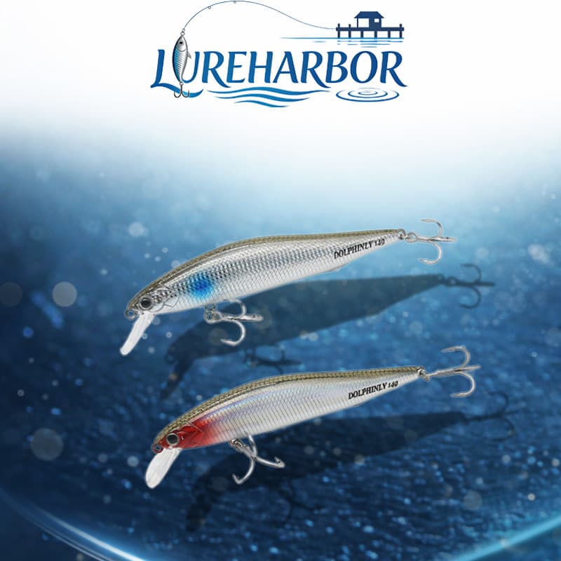 LUREHARBOR Isca Falsa Minnow Tremendo Isca Submersa Milo Isca Milo Fundição de Longo Alcance Micro-objeto Pesca Peq