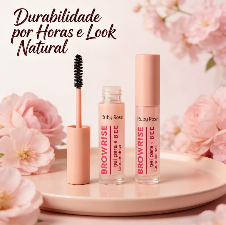 🎊 Gel Incolor Brow Rise para Sobrancelhas Ruby Rose : Durabilidade por Horas e Look Natural 🎊